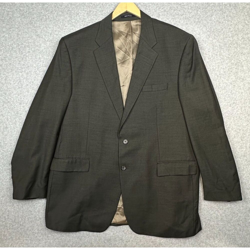 Ralph‎ Ralph Lauren Blazer 48L Brown RRL Wool Cashmere Blend 2 Button Union Made